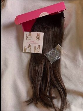 GooGoo Hair Halo Style Wire Hair Extensions 4A-Dark Brown 16in